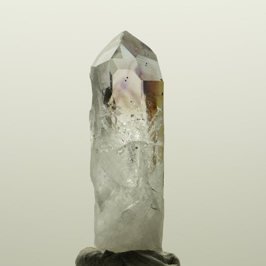 Lemurian Phantom Amethyst mit Hämatit Streep Mine, Goboboseb, Namibia 45*16*13mm #15026
