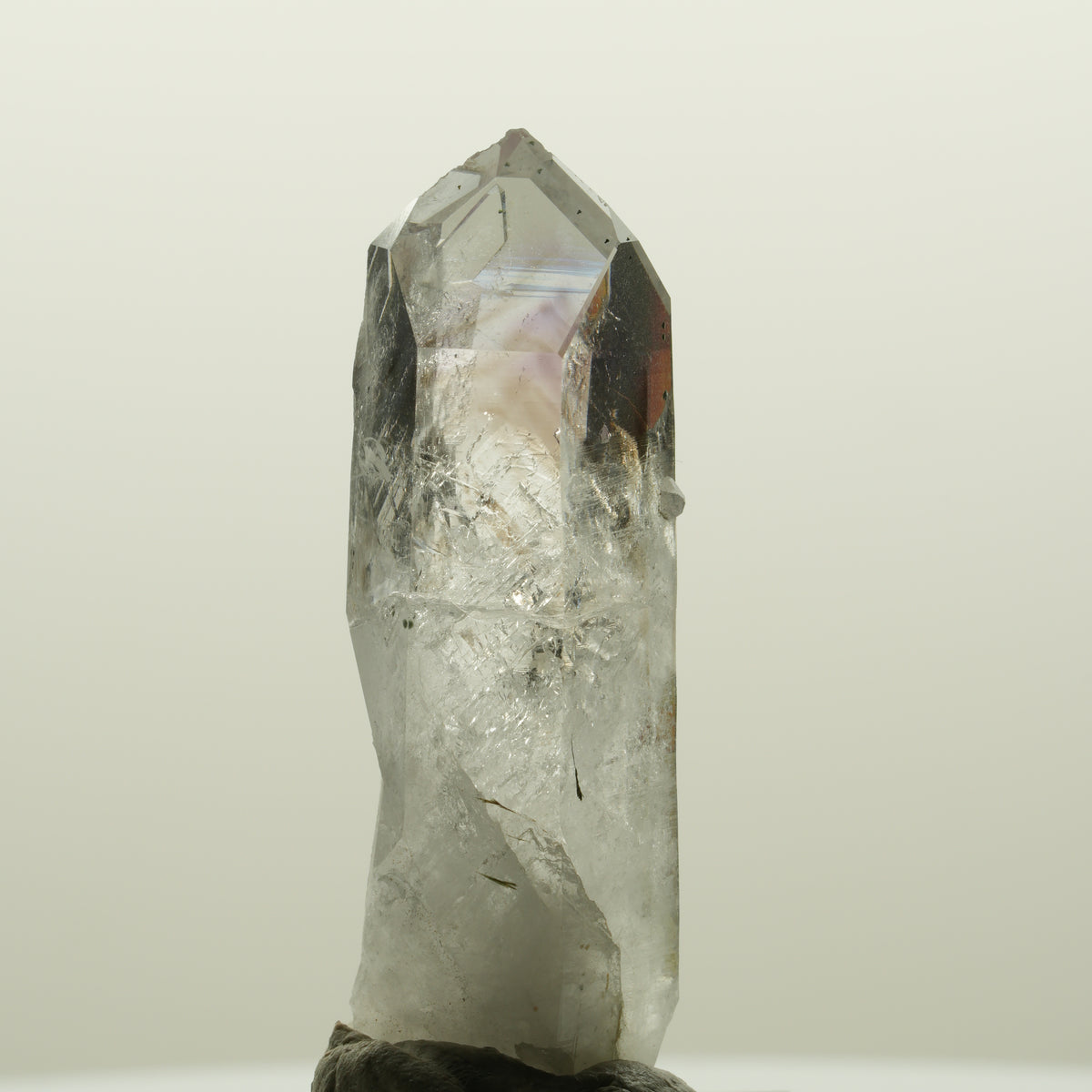 Lemurian Phantom Amethyst mit Hämatit Streep Mine, Goboboseb, Namibia 45*16*13mm #15026