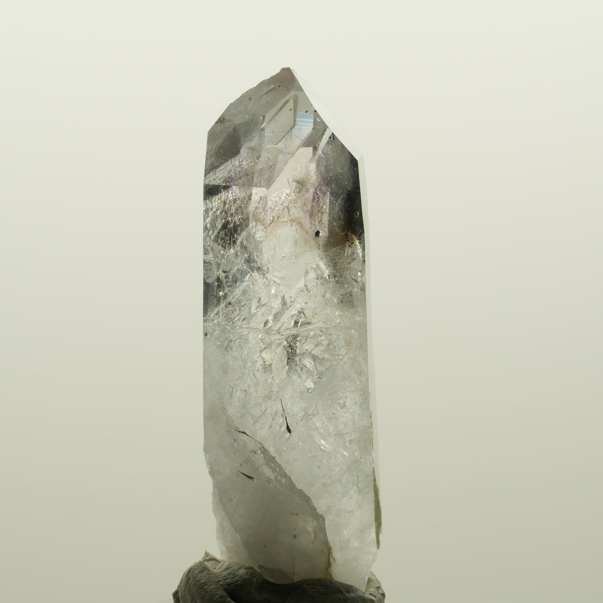 Lemurian Phantom Amethyst mit Hämatit Streep Mine, Goboboseb, Namibia 45*16*13mm #15026