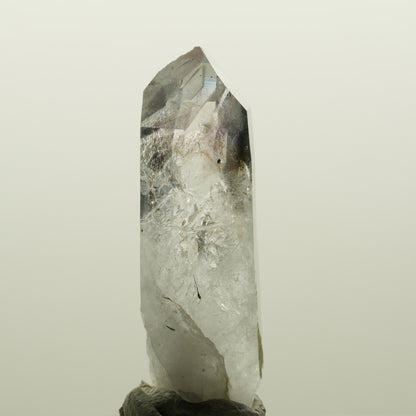 Lemurian Phantom Amethyst mit Hämatit Streep Mine, Goboboseb, Namibia 45*16*13mm #15026