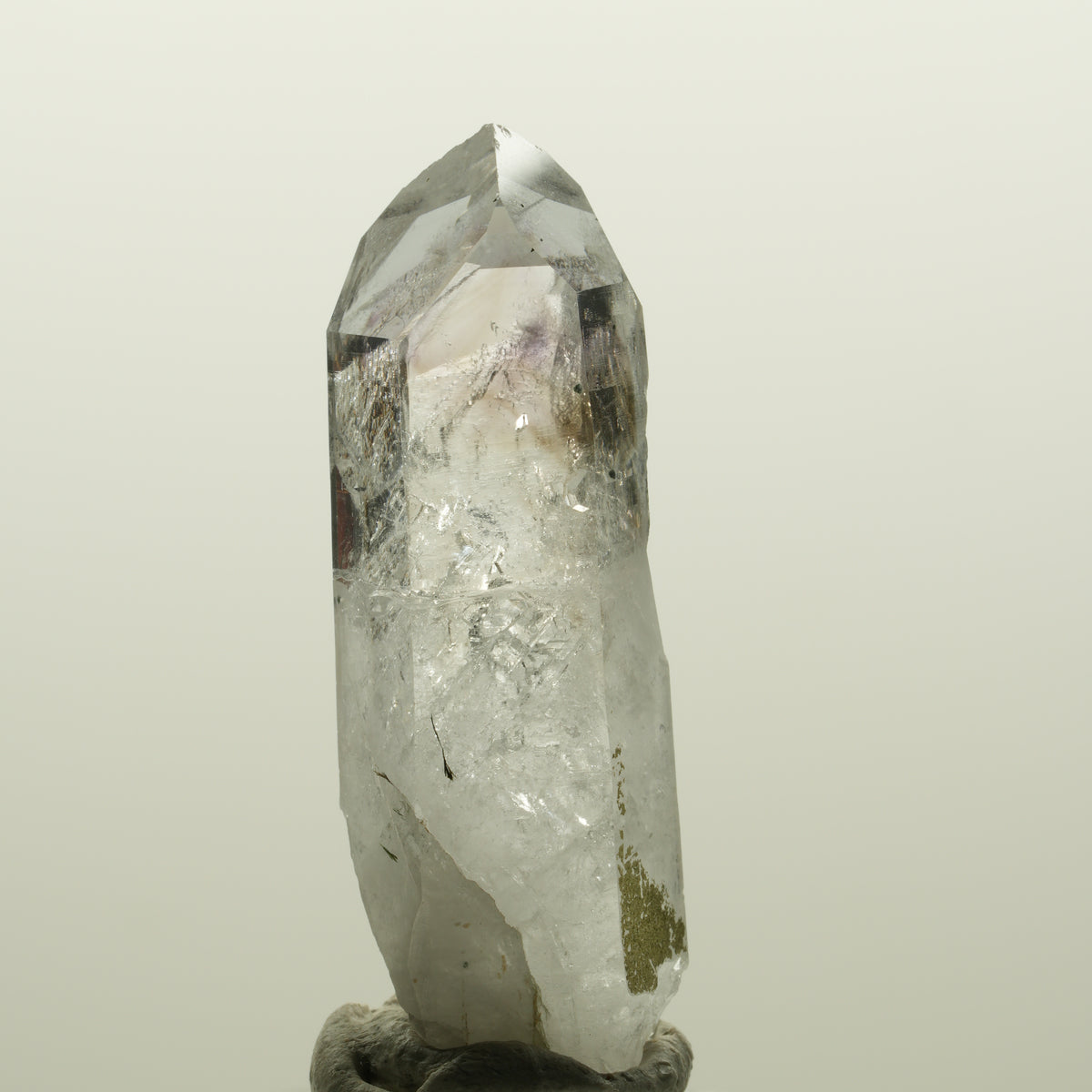 Lemurian Phantom Amethyst mit Hämatit Streep Mine, Goboboseb, Namibia 45*16*13mm #15026