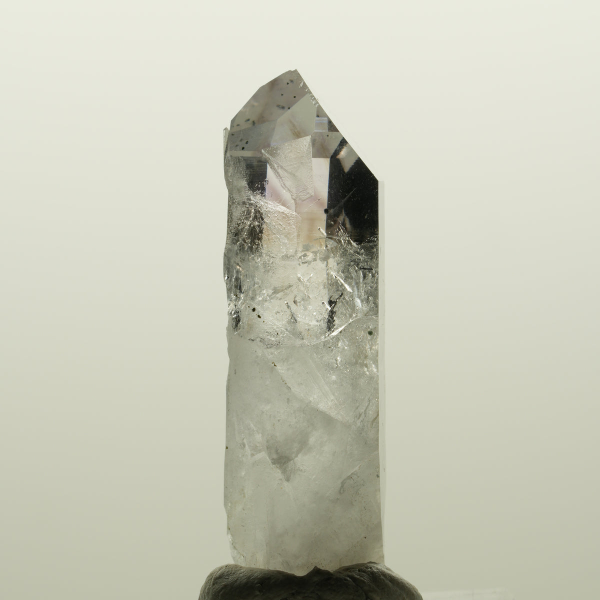Lemurian Phantom Amethyst mit Hämatit Streep Mine, Goboboseb, Namibia 45*16*13mm #15026