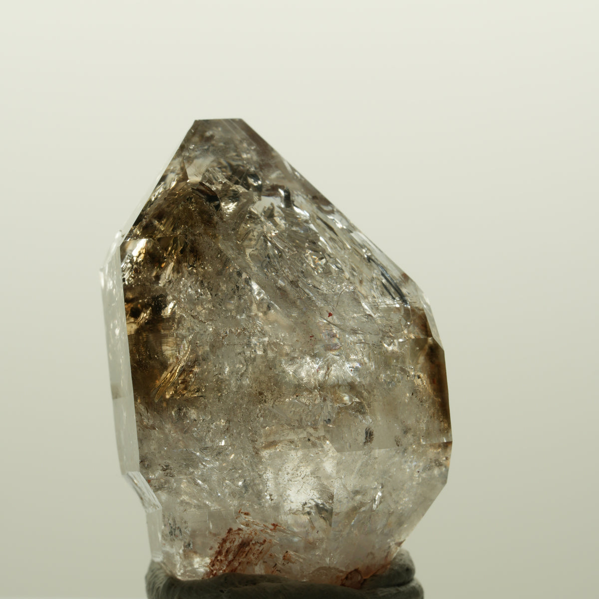 Skelett Fenster Phantom Rauchquarz Zepter Spitze Goboboseb, Namibia 41*31*24mm #15027
