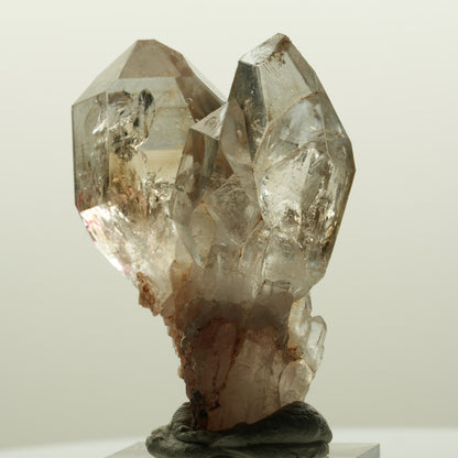 Enhydro Phantom Rauchquarz Skelett DT Zepter, 1x Blase Goboboseb, Namibia 48*37*22mm #15030