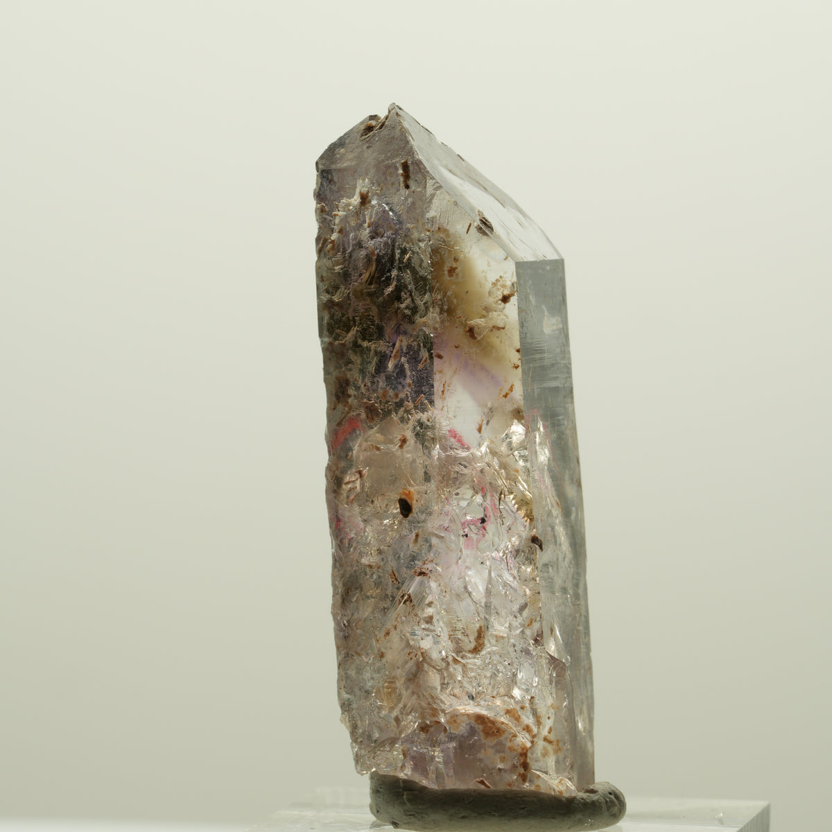Enhydro Skelett Phantom Amethyst Spitze, große Blase Streep Mine, Namibia 46*18*14mm #15032