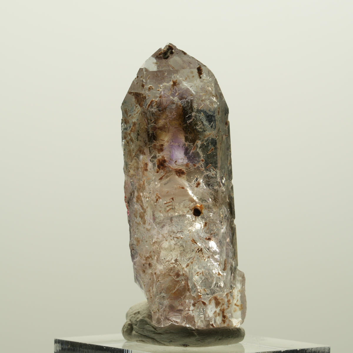 Enhydro Skelett Phantom Amethyst Spitze, große Blase Streep Mine, Namibia 46*18*14mm #15032