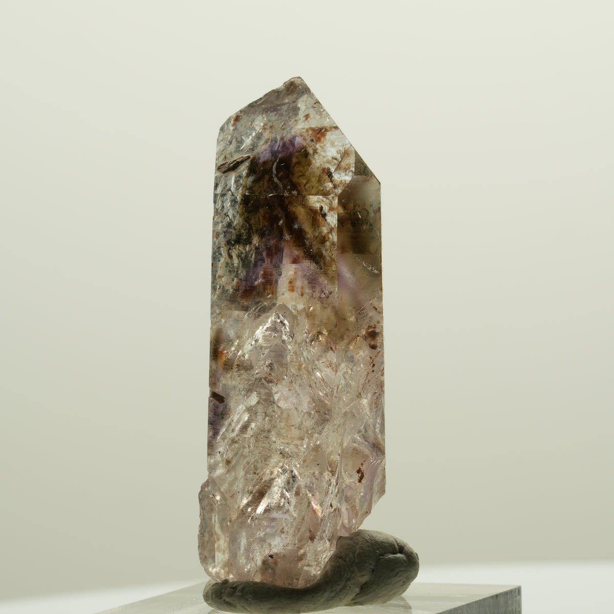 Enhydro Skelett Phantom Amethyst Spitze, große Blase Streep Mine, Namibia 46*18*14mm #15032