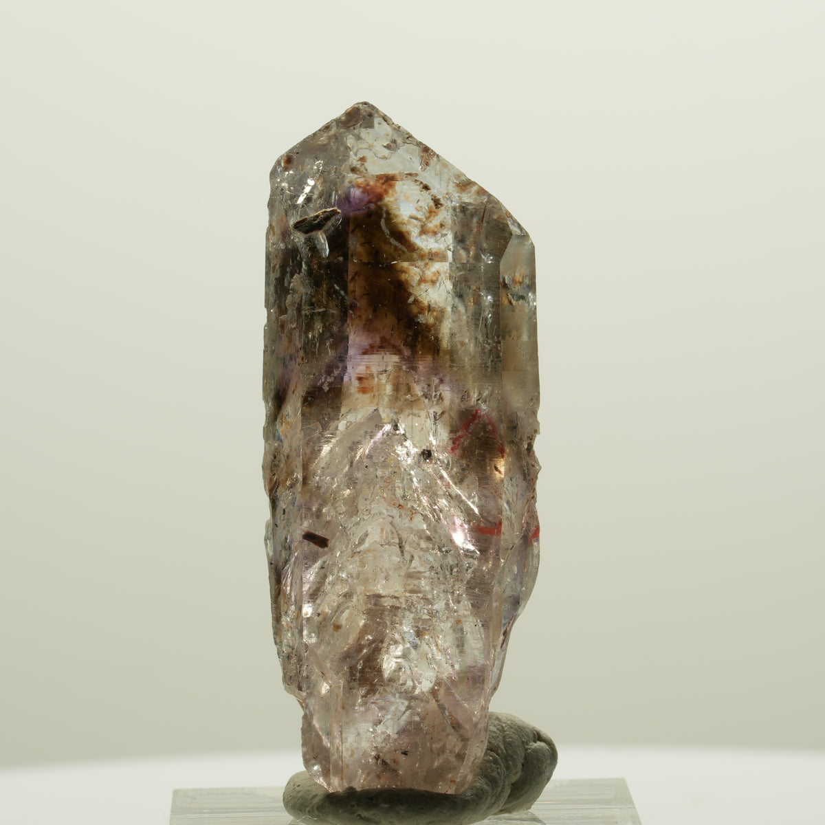 Enhydro Skelett Phantom Amethyst Spitze, große Blase Streep Mine, Namibia 46*18*14mm #15032