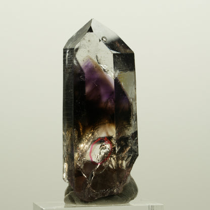 Enhydro Lemurian Phantom Amethyst, Analcim, 1x Blase Streep Mine, Namibia 47*19*17mm #15033