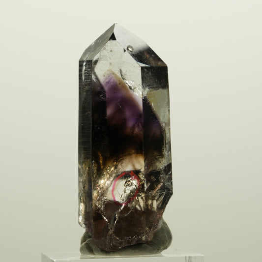 Enhydro Lemurian Phantom Amethyst, Analcim, 1x Blase Streep Mine, Namibia 47*19*17mm #15033