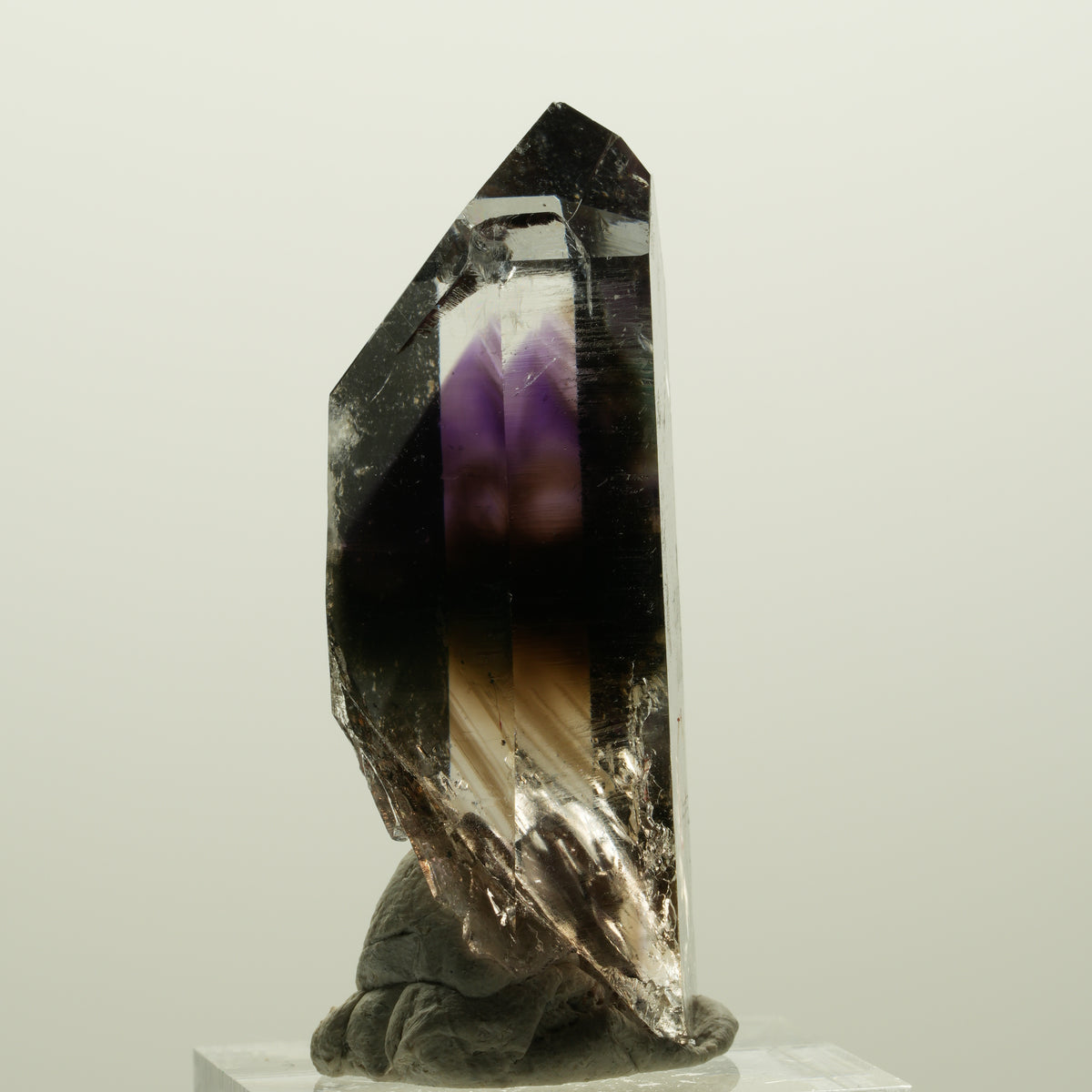 Enhydro Lemurian Phantom Amethyst, Analcim, 1x Blase Streep Mine, Namibia 47*19*17mm #15033