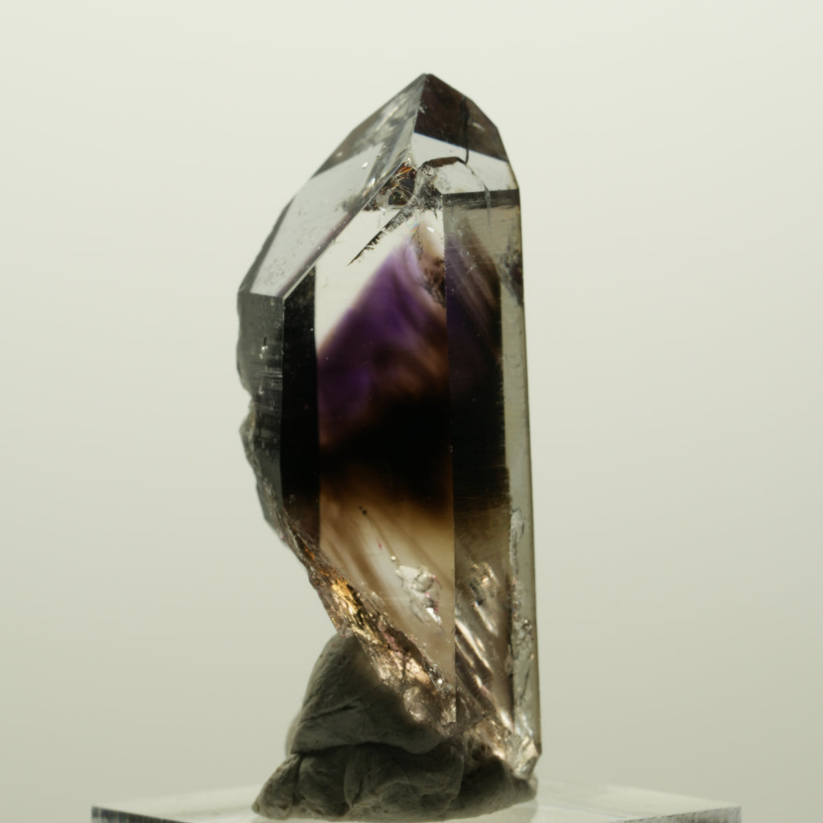 Enhydro Lemurian Phantom Amethyst, Analcim, 1x Blase Streep Mine, Namibia 47*19*17mm #15033
