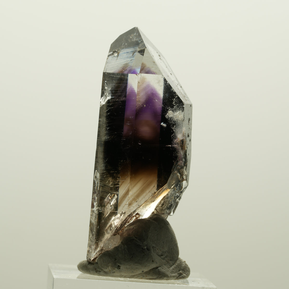 Enhydro Lemurian Phantom Amethyst, Analcim, 1x Blase Streep Mine, Namibia 47*19*17mm #15033