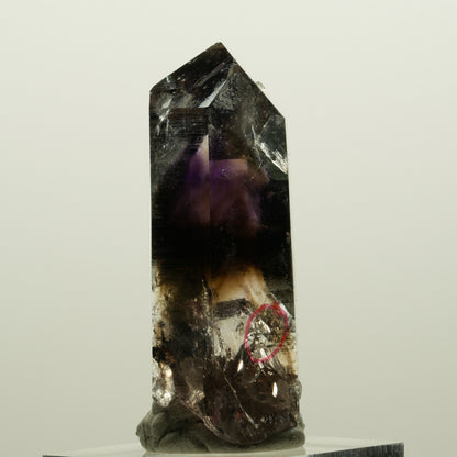 Enhydro Lemurian Phantom Amethyst, Analcim, 1x Blase Streep Mine, Namibia 47*19*17mm #15033