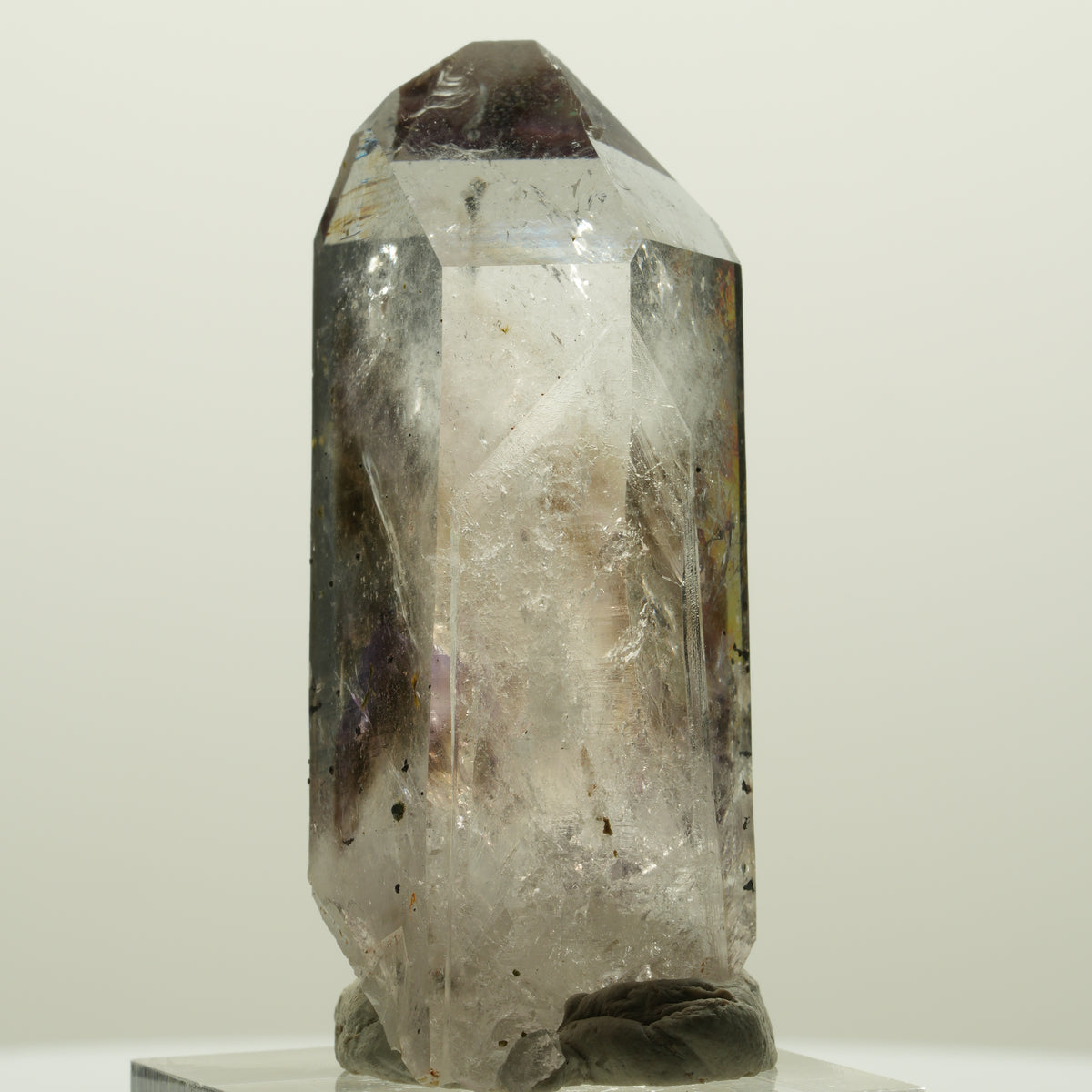 Harlekin Lemurian Phantom Amethyst mit Epidot Streep Mine, Namibia 54*20*18mm #15034