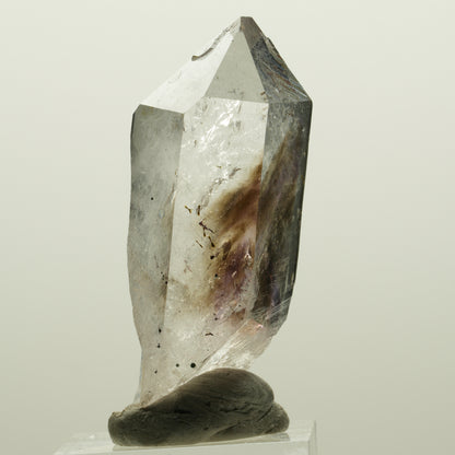 Harlekin Lemurian Phantom Amethyst mit Epidot Streep Mine, Namibia 54*20*18mm #15034