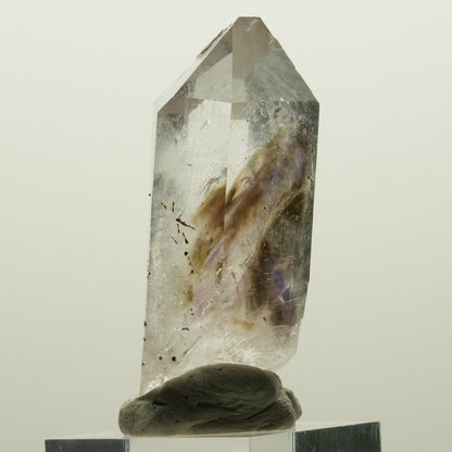 Harlekin Lemurian Phantom Amethyst mit Epidot Streep Mine, Namibia 54*20*18mm #15034