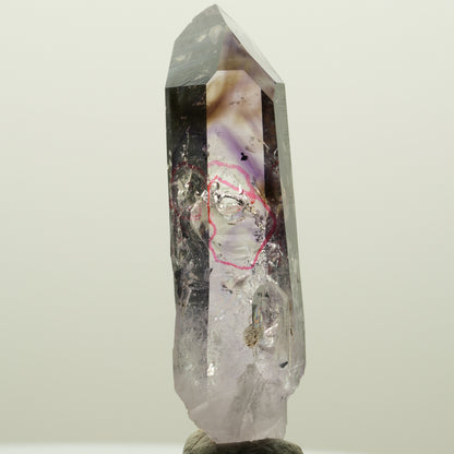 Enhydro Harlekin Phantom Amethyst, Analcim Prehnit 3x Blase Streep Mine Namibia 56*16*14mm #15035
