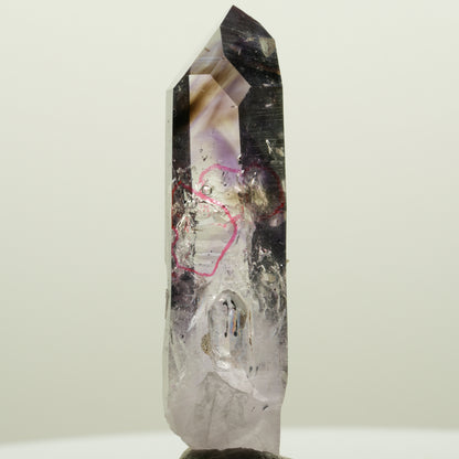 Enhydro Harlekin Phantom Amethyst, Analcim Prehnit 3x Blase Streep Mine Namibia 56*16*14mm #15035