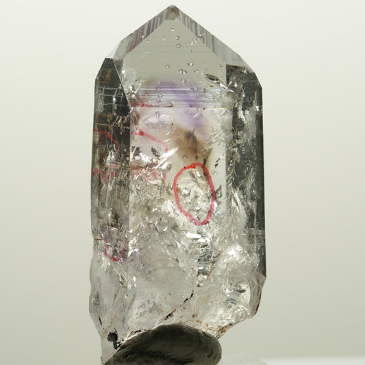 Enhydro Lemurian Phantom Amethyst, Analcim, Epidot 3x Blase Streep Mine Namibia 49*23*19mm #15036
