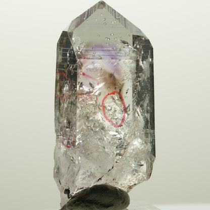 Enhydro Lemurian Phantom Amethyst, Analcim, Epidot 3x Blase Streep Mine Namibia 49*23*19mm #15036