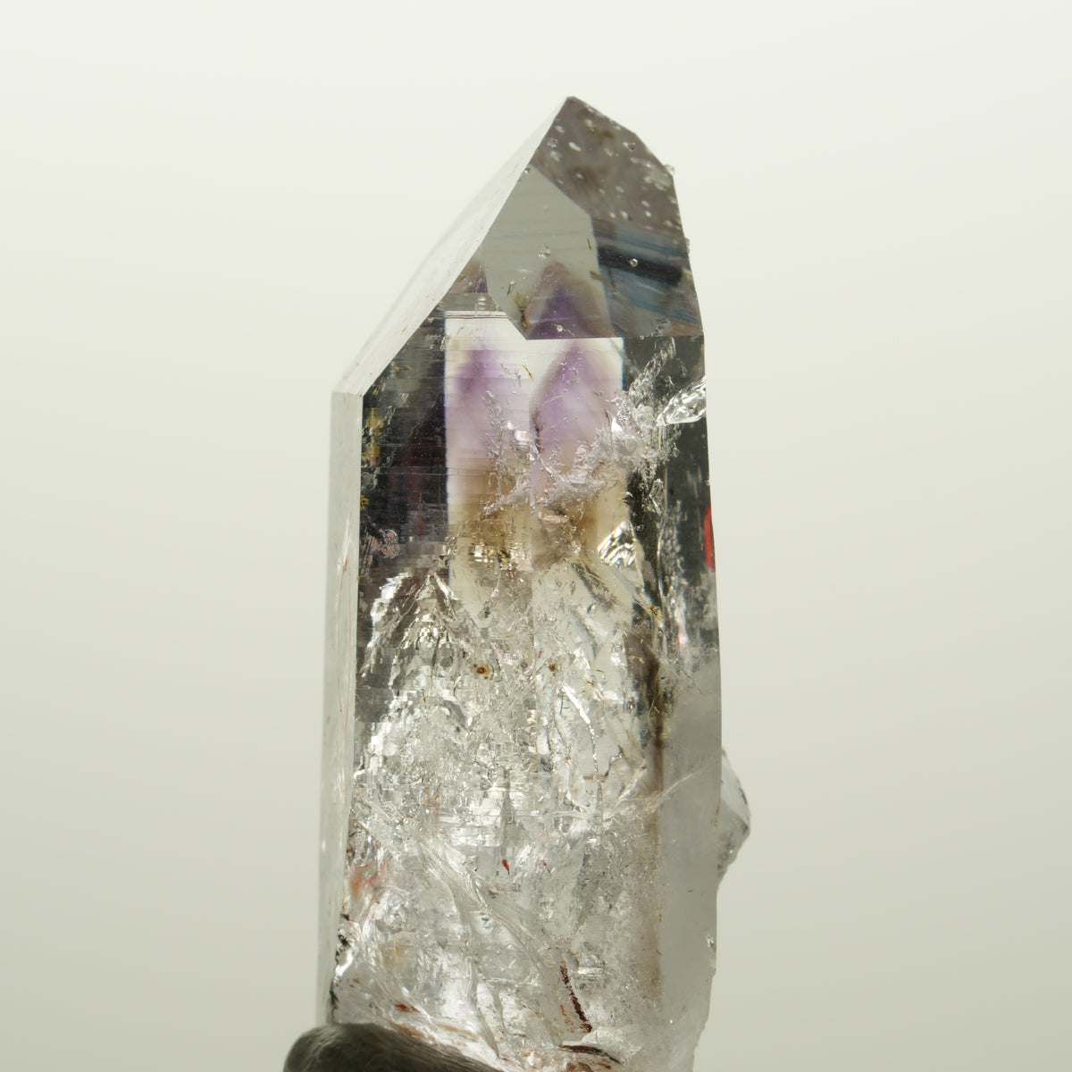 Enhydro Lemurian Phantom Amethyst, Analcim, Epidot 3x Blase Streep Mine Namibia 49*23*19mm #15036