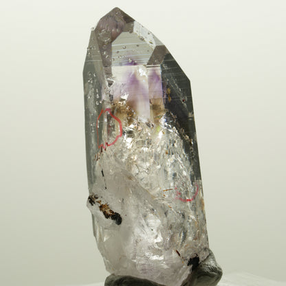 Enhydro Lemurian Phantom Amethyst, Analcim, Epidot 3x Blase Streep Mine Namibia 49*23*19mm #15036