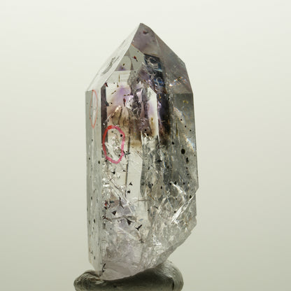 Enhydro Harlekin Lemurian Phantom Amethyst, 2x Blase Streep Mine Namibia 45*23*16mm #15037