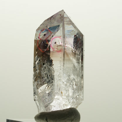Enhydro Harlekin Lemurian Phantom Amethyst, 2x Blase Streep Mine Namibia 45*23*16mm #15037