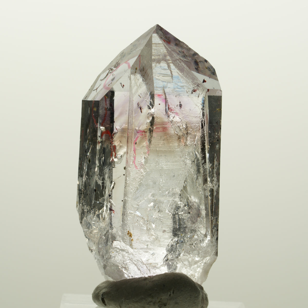 Enhydro Harlekin Lemurian Phantom Amethyst, 2x Blase Streep Mine Namibia 45*23*16mm #15037