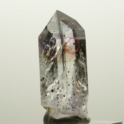 Enhydro Harlekin Lemurian Phantom Amethyst, 2x Blase Streep Mine Namibia 45*23*16mm #15037