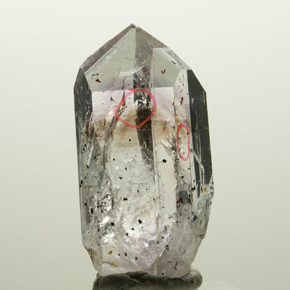 Enhydro Harlekin Lemurian Phantom Amethyst, 2x Blase Streep Mine Namibia 45*23*16mm #15037