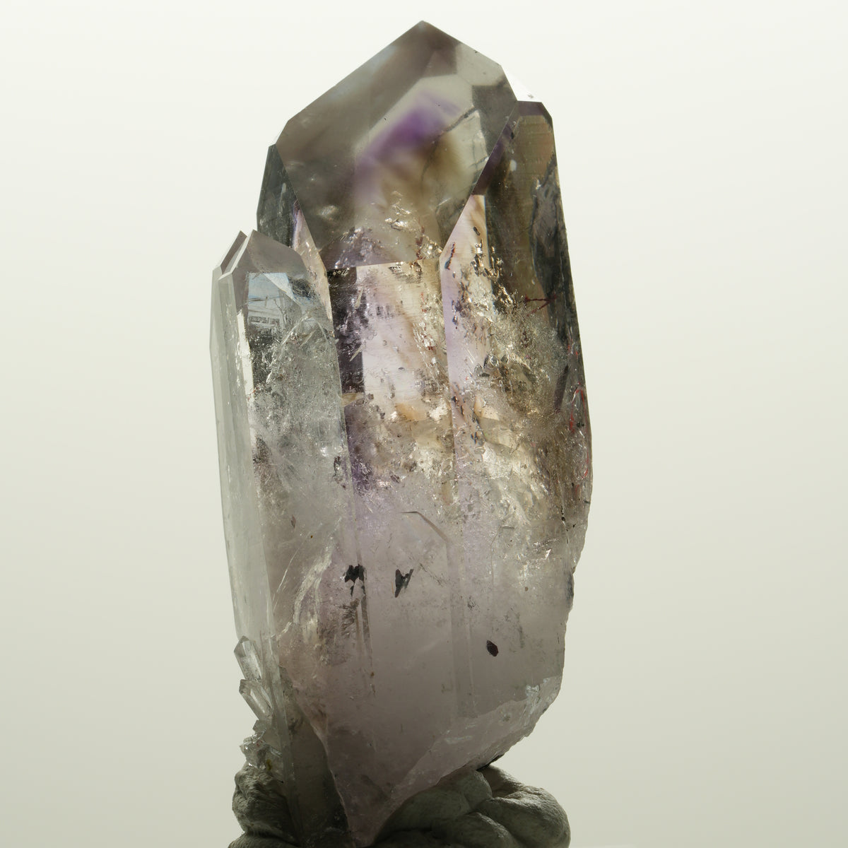 Enhydro Harlekin Skelett Phantom Amethyst Analcim, 1x Blase Streep Mine Namibia 57*26*21mm #15038