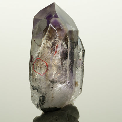 Enhydro Harlekin Skelett Phantom Amethyst Analcim, 1x Blase Streep Mine Namibia 57*26*21mm #15038