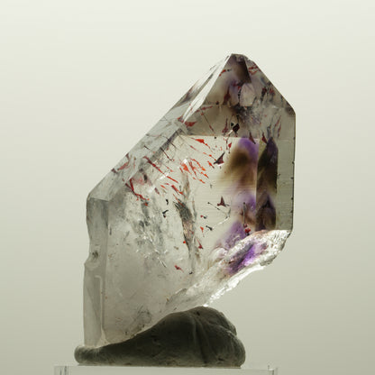 Harlekin Skelett Phantom Amethyst Spitze Streep Mine, Namibia 48*23*17mm #15039