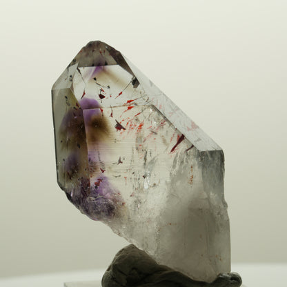 Harlekin Skelett Phantom Amethyst Spitze Streep Mine, Namibia 48*23*17mm #15039