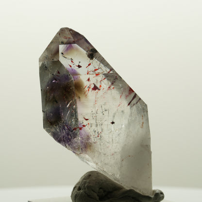 Harlekin Skelett Phantom Amethyst Spitze Streep Mine, Namibia 48*23*17mm #15039