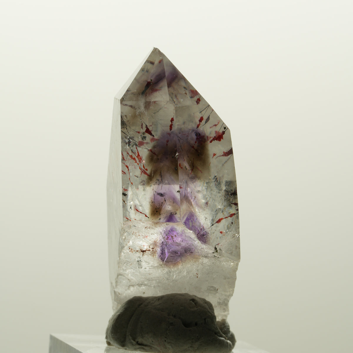 Harlekin Skelett Phantom Amethyst Spitze Streep Mine, Namibia 48*23*17mm #15039