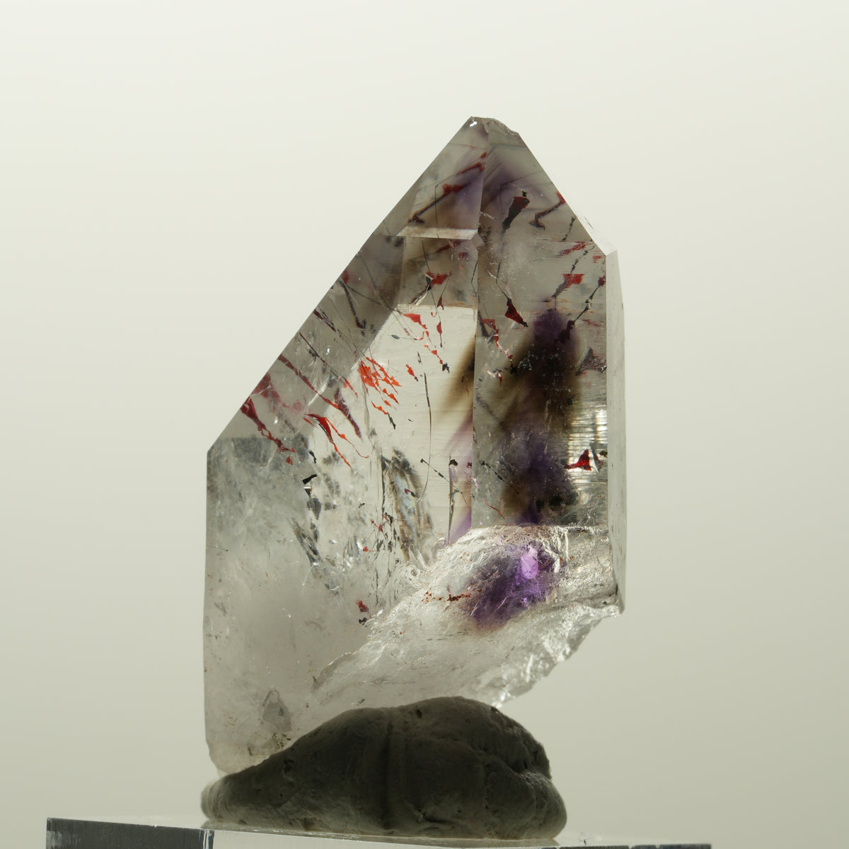 Harlekin Skelett Phantom Amethyst Spitze Streep Mine, Namibia 48*23*17mm #15039