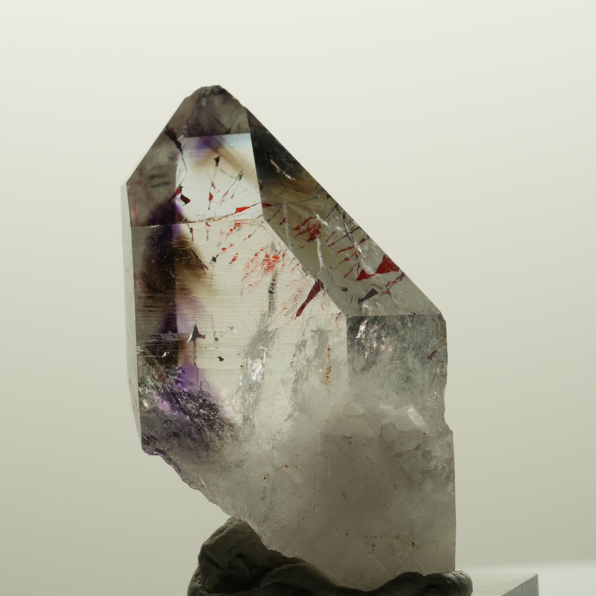 Harlekin Skelett Phantom Amethyst Spitze Streep Mine, Namibia 48*23*17mm #15039