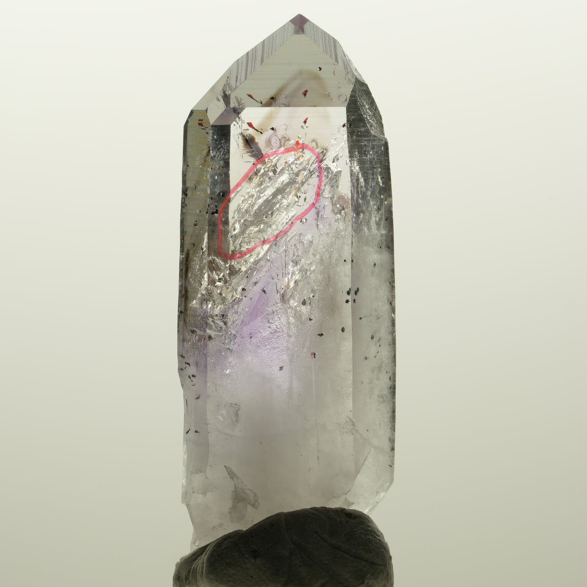 Enhydro Harlekin Skelett Phantom Amethyst Prehnit, 1x Blase Streep Mine Namibia 56*22*14mm #15040