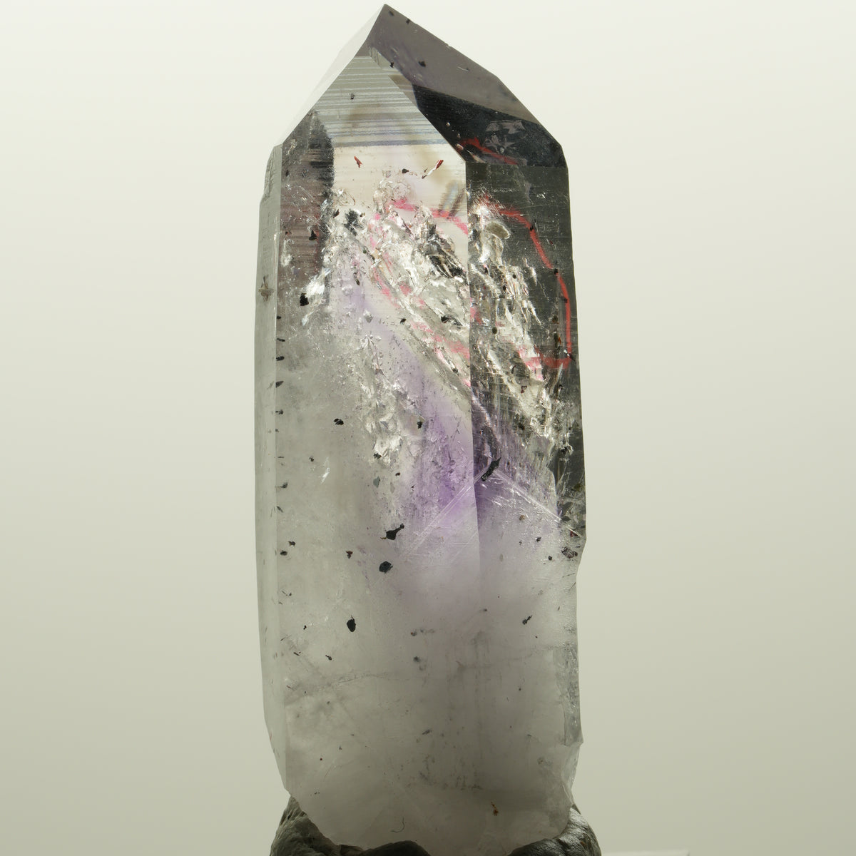 Enhydro Harlekin Skelett Phantom Amethyst Prehnit, 1x Blase Streep Mine Namibia 56*22*14mm #15040