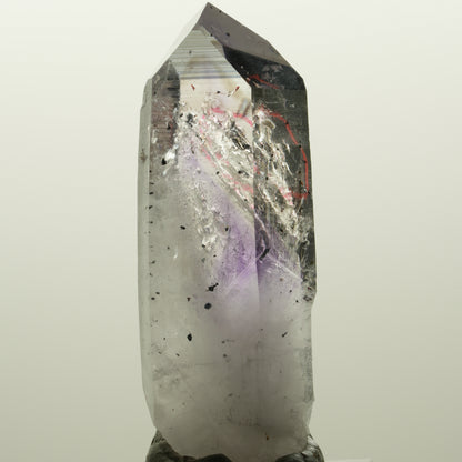 Enhydro Harlekin Skelett Phantom Amethyst Prehnit, 1x Blase Streep Mine Namibia 56*22*14mm #15040