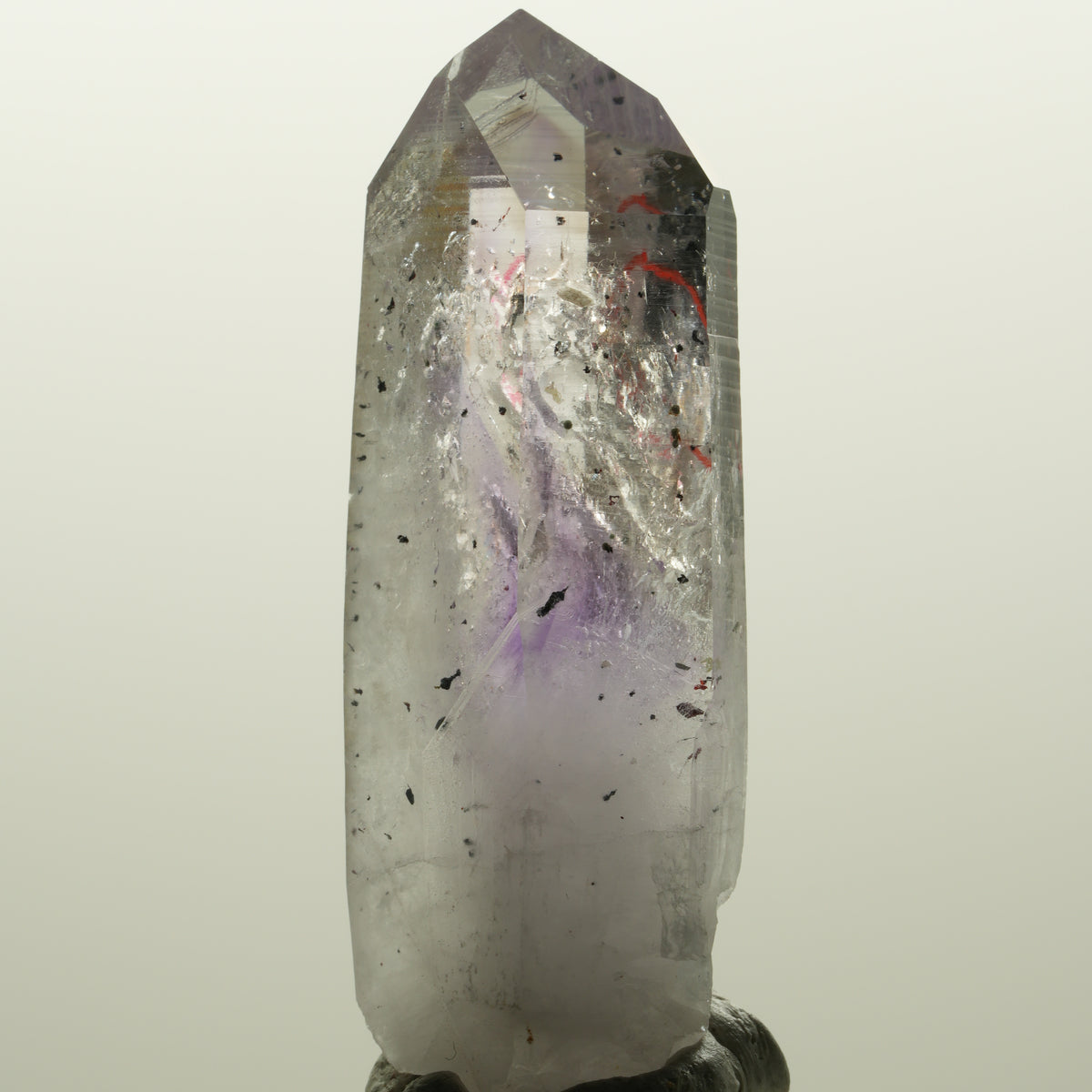 Enhydro Harlekin Skelett Phantom Amethyst Prehnit, 1x Blase Streep Mine Namibia 56*22*14mm #15040