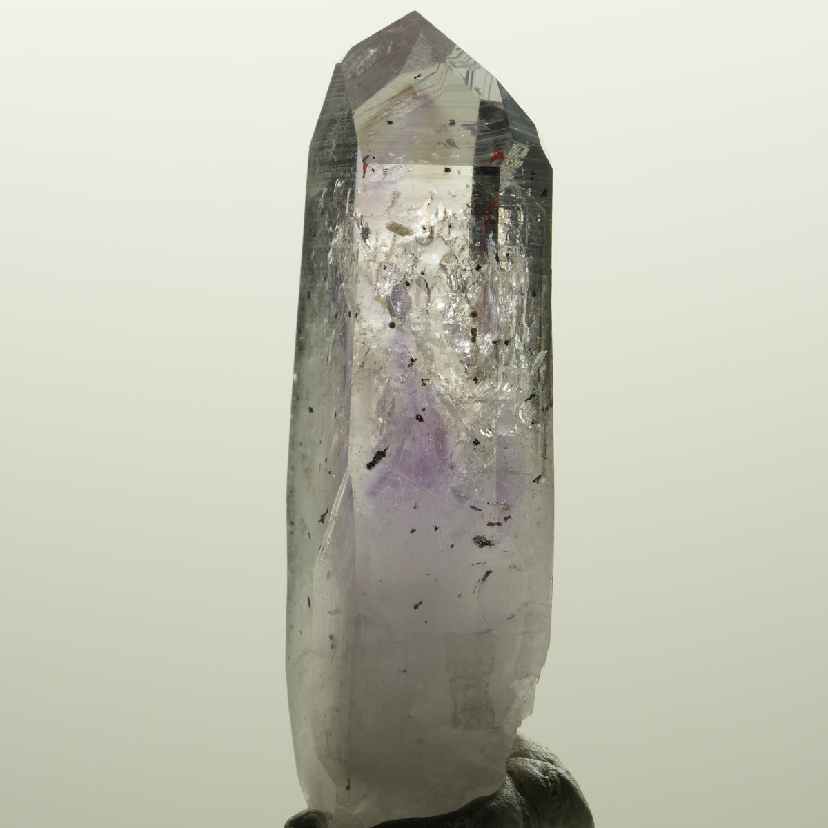 Enhydro Harlekin Skelett Phantom Amethyst Prehnit, 1x Blase Streep Mine Namibia 56*22*14mm #15040