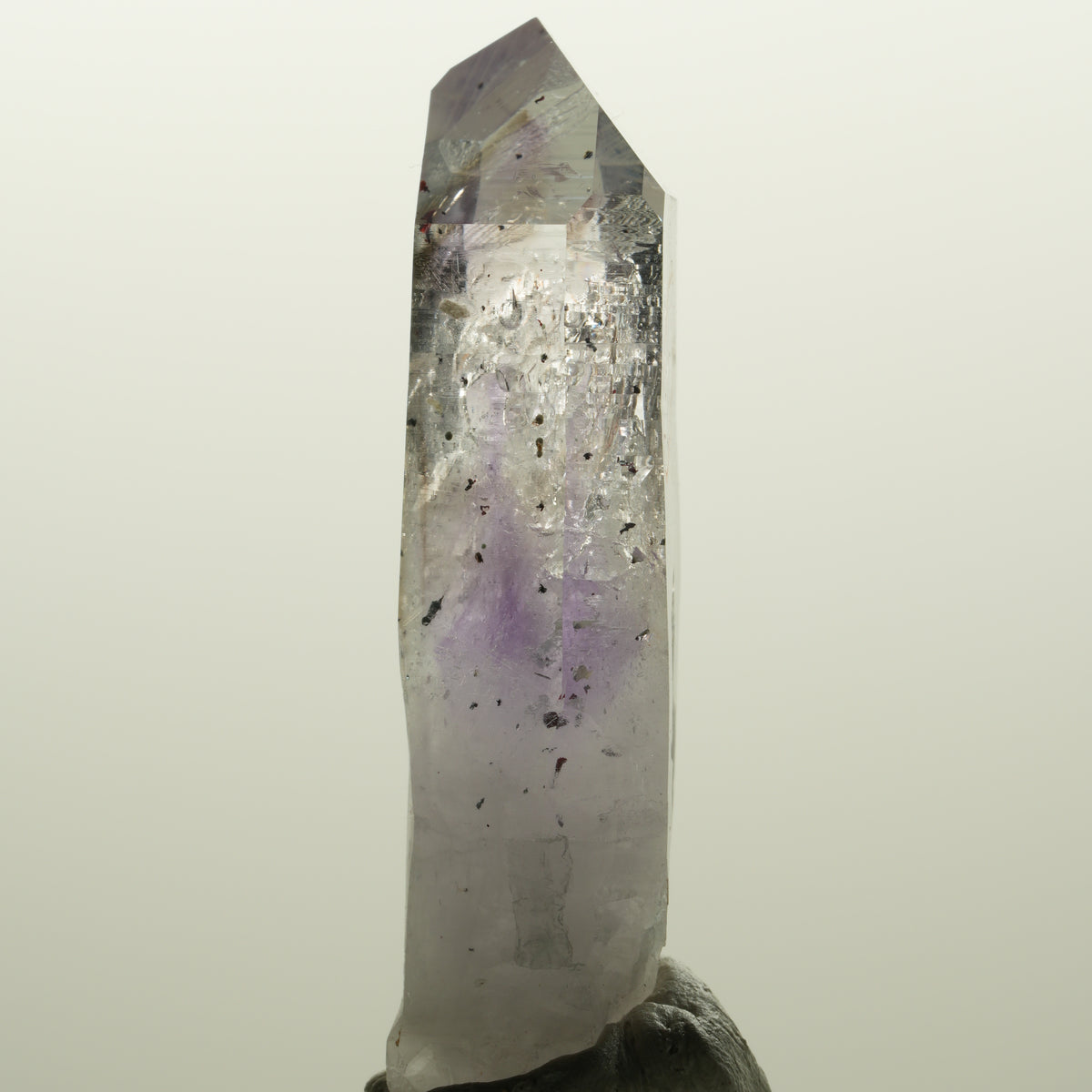Enhydro Harlekin Skelett Phantom Amethyst Prehnit, 1x Blase Streep Mine Namibia 56*22*14mm #15040