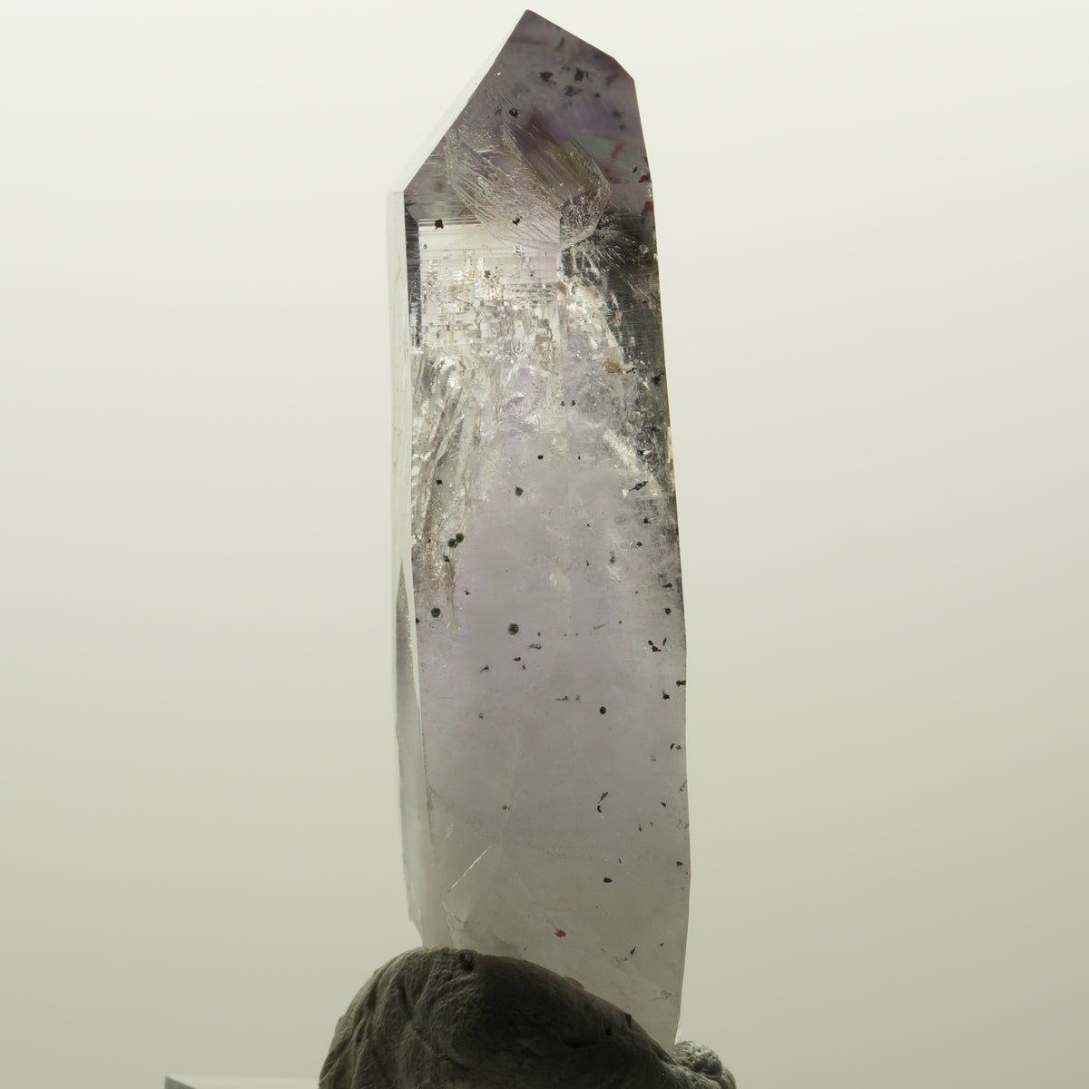 Enhydro Harlekin Skelett Phantom Amethyst Prehnit, 1x Blase Streep Mine Namibia 56*22*14mm #15040