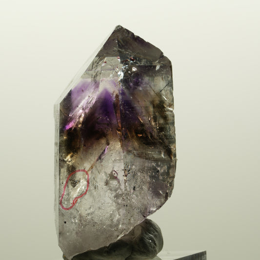 Enhydro Harlekin Skelett Phantom Amethyst Prehnit, 1x Blase Streep Mine Namibia 51*27*20mm #15041