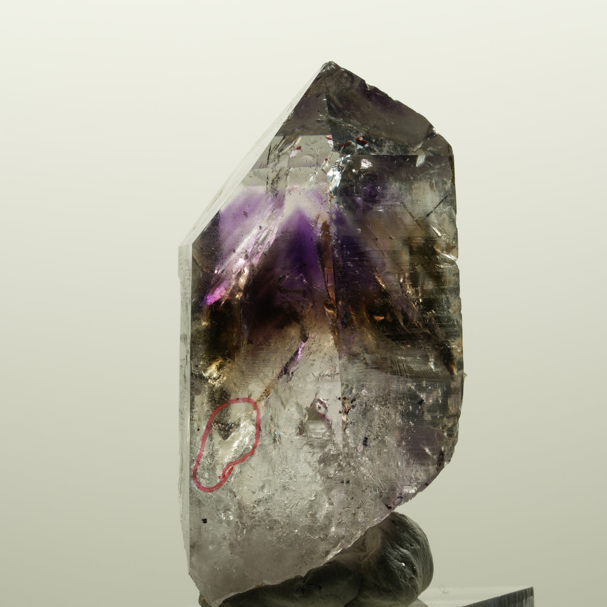 Enhydro Harlekin Skelett Phantom Amethyst Prehnit, 1x Blase Streep Mine Namibia 51*27*20mm #15041