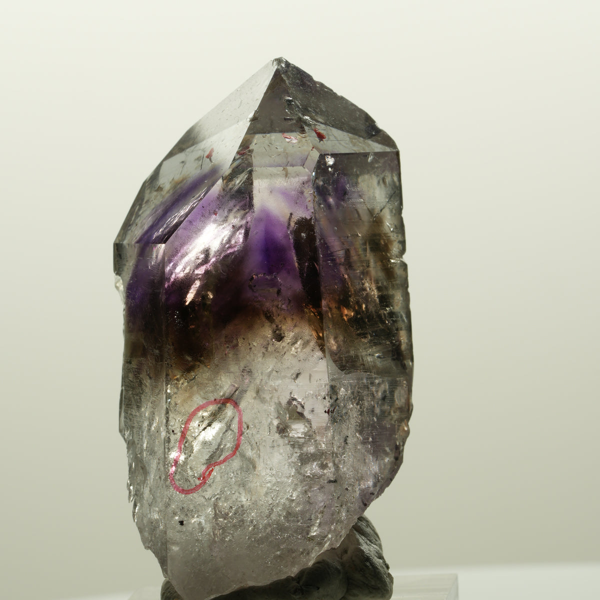 Enhydro Harlekin Skelett Phantom Amethyst Prehnit, 1x Blase Streep Mine Namibia 51*27*20mm #15041
